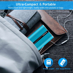 12000mAh Portable Charger with Dual USB Ports 3.1A Output Power Bank Ultra-Compact External Battery Pack