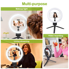 9" Dimmable LED Ring Light w/ Tripod Phone Selfie Camera Studio Photo Video Makeup Lamp